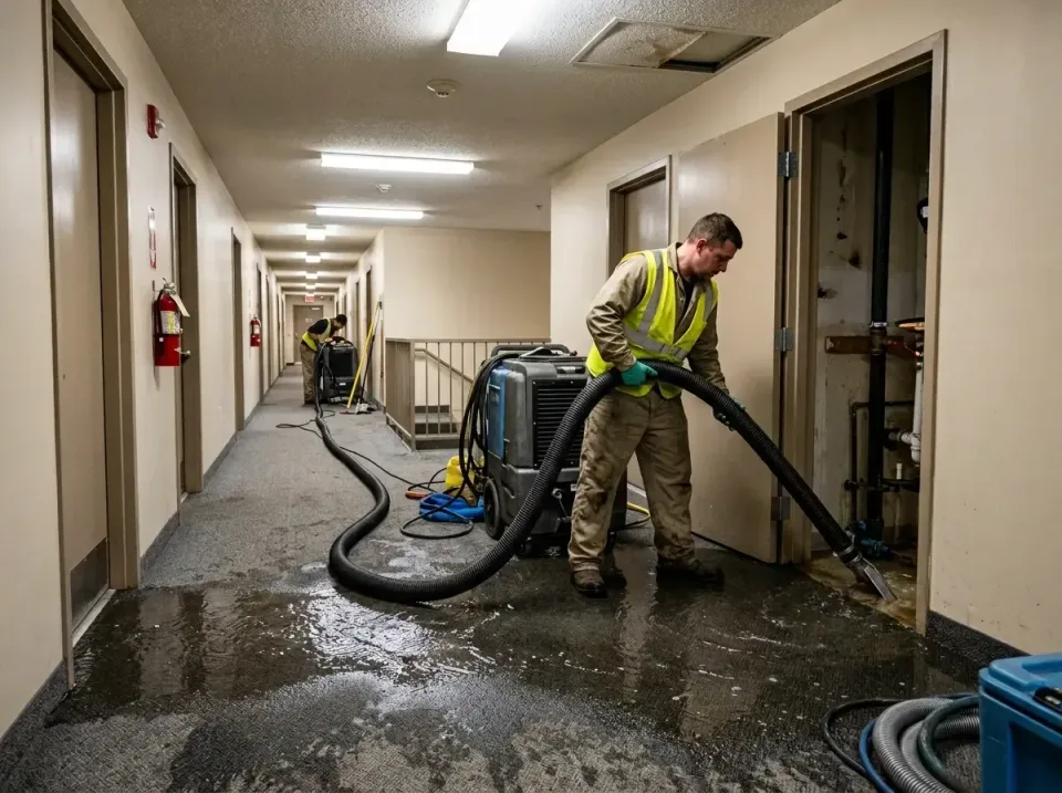 multi-unit-apartment-hallway-f-005 — frequently asked questions, Emergency Burst Pipe Water Extraction & Removal in Haines C…